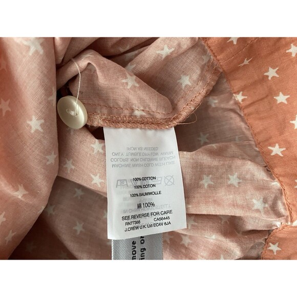 NWOT Madewell Womens Wrap Top‎ in Star Scatter Sz XS Orange Peach Fall - Picture 12 of 16